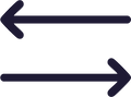 Swing left or right icon